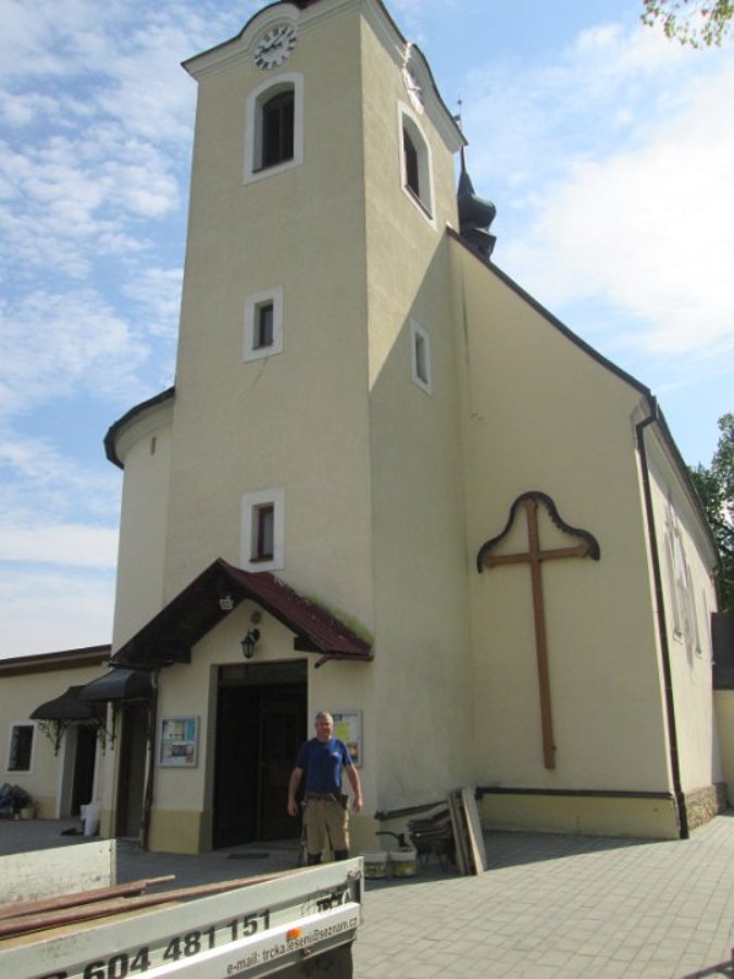 Malování kostela 2014